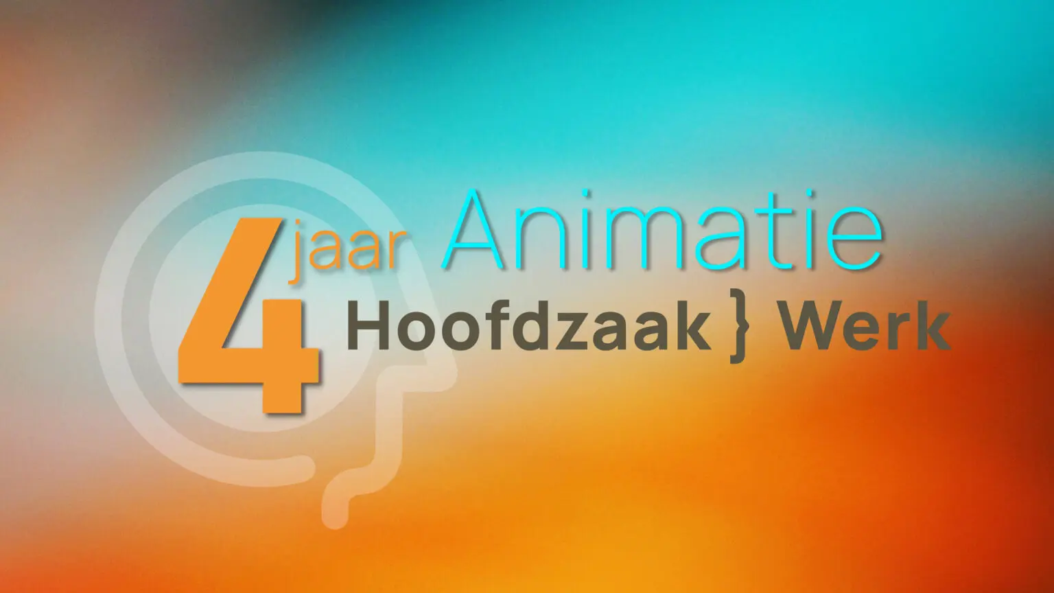 Animatie 4 jaar Hoofdzaak Werk