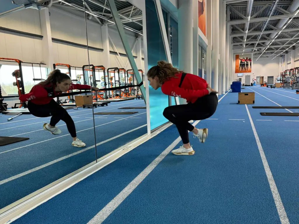 Pien Hersman en Stefan Groothuis schaatsen in Thialf