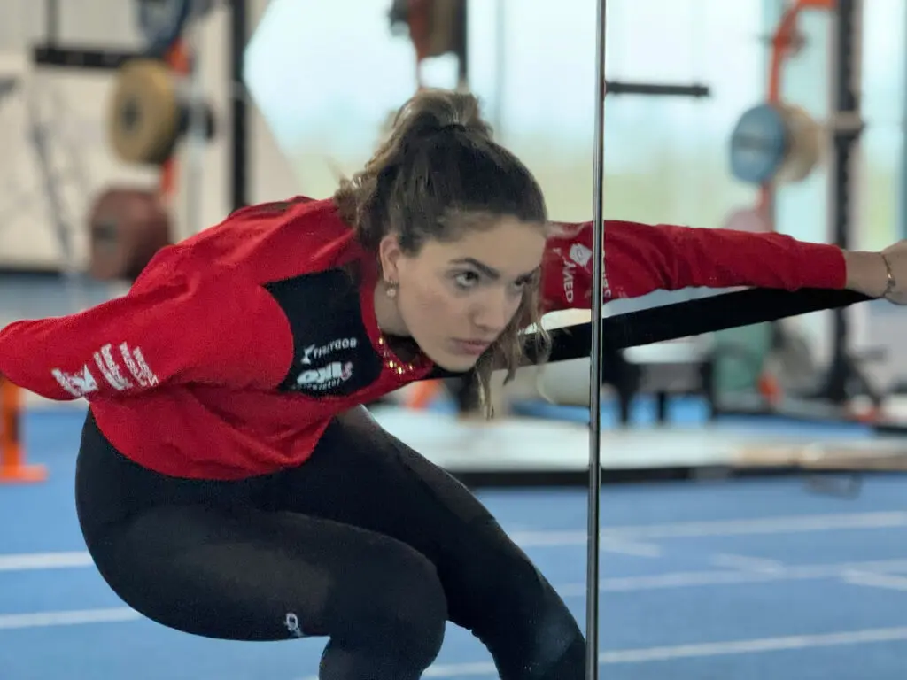 Pien Hersman en Stefan Groothuis schaatsen in Thialf