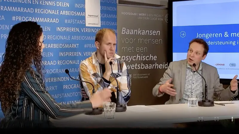 Op 4 december vond het webinar Jongeren & mentale gezondheid: ondersteuning in onderwijs en werk plaats, georganiseerd door de Programmaraad Regionale Arbeidsmarkt in samenwerking met Hoofdzaak } Werk. Het evenement trok ongeveer 400 professionals uit het onderwijs, gemeenten, UWV en de GGZ. Kijk het webinar nu terug.