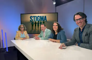 Talkshow Stigma op de werkvloer met experts zoals Hanneke Felten (Movisie), Thomas Pruijssen (Sterk door Werk)