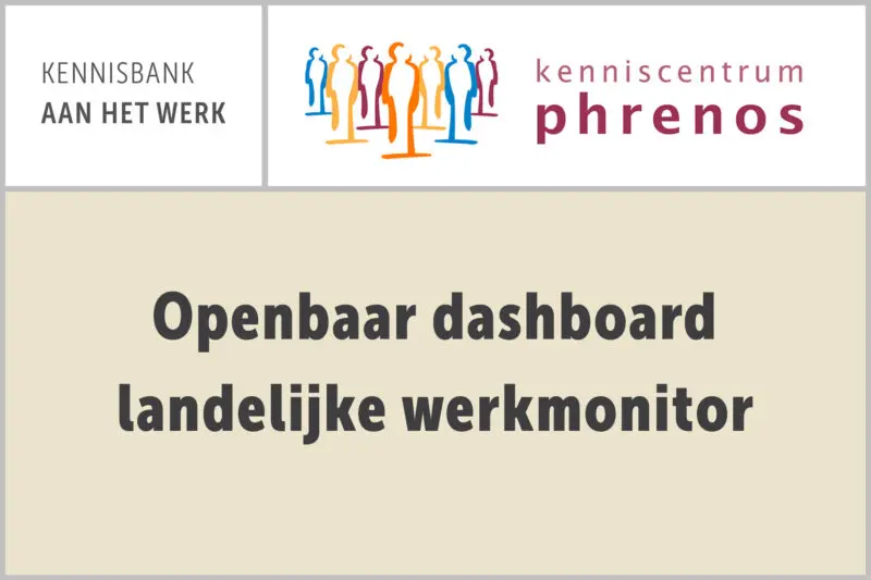 Kenniscentrum Phrenos: Openbaar dashboard landelijke werkmonitor