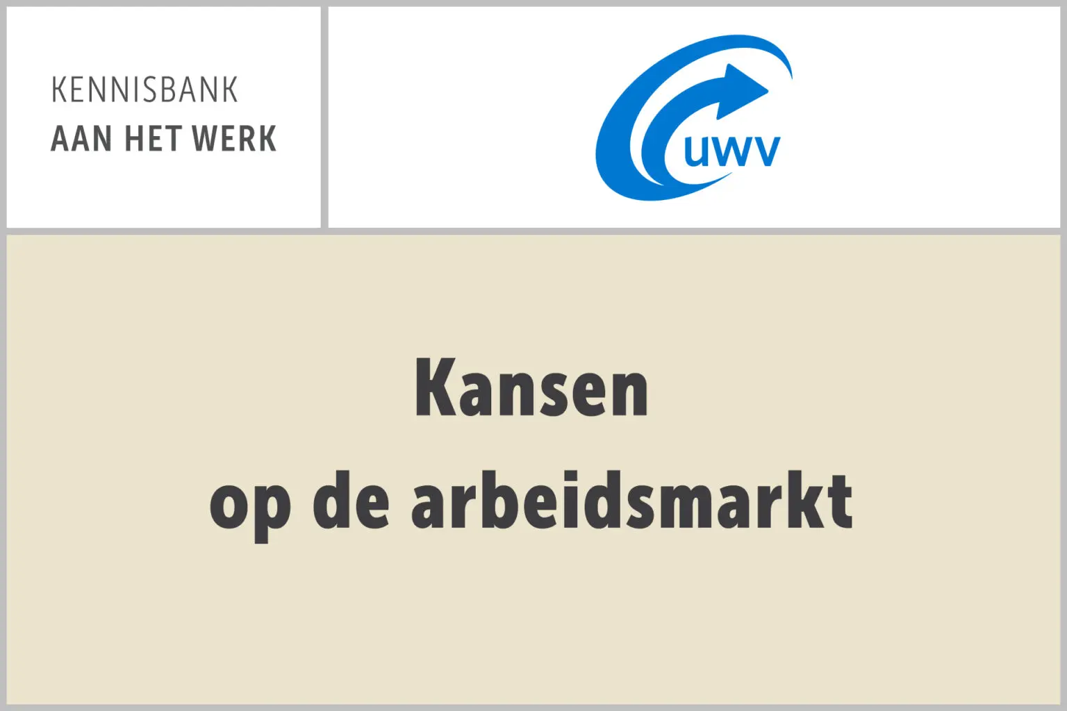 UWV: Kansen op de arbeidsmarkt