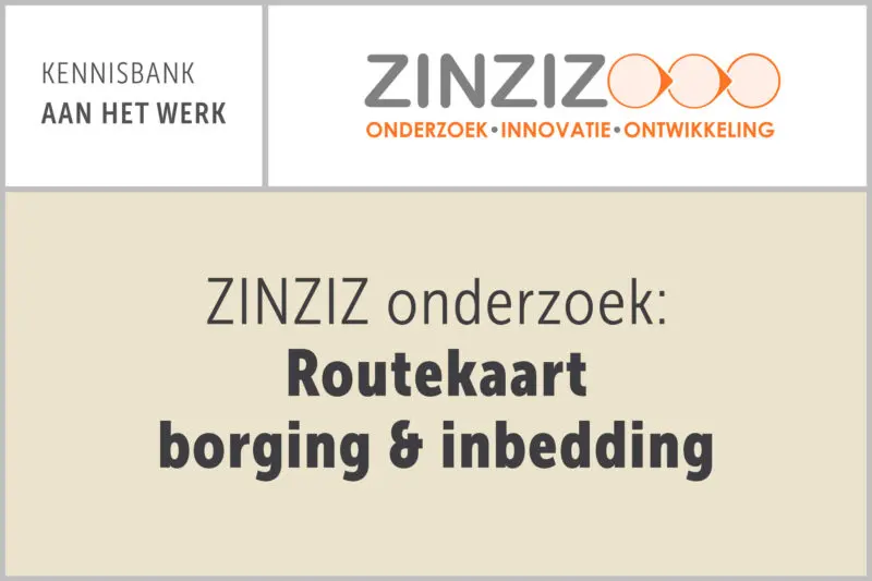 ZINZIZ onderzoek: Routekaart borging & inbedding
