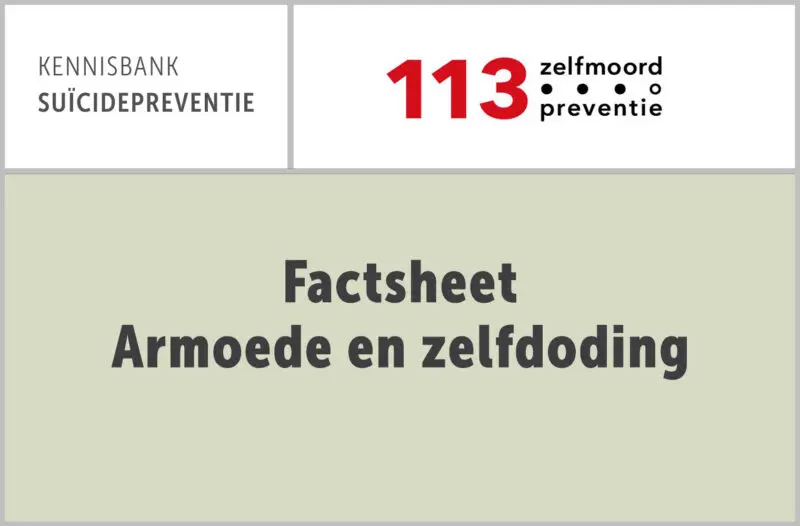 113 Factsheet Armoede en zelfdoding
