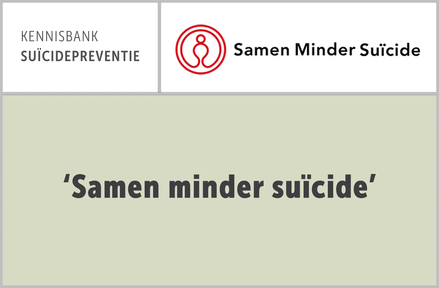 Samen minder suïcide